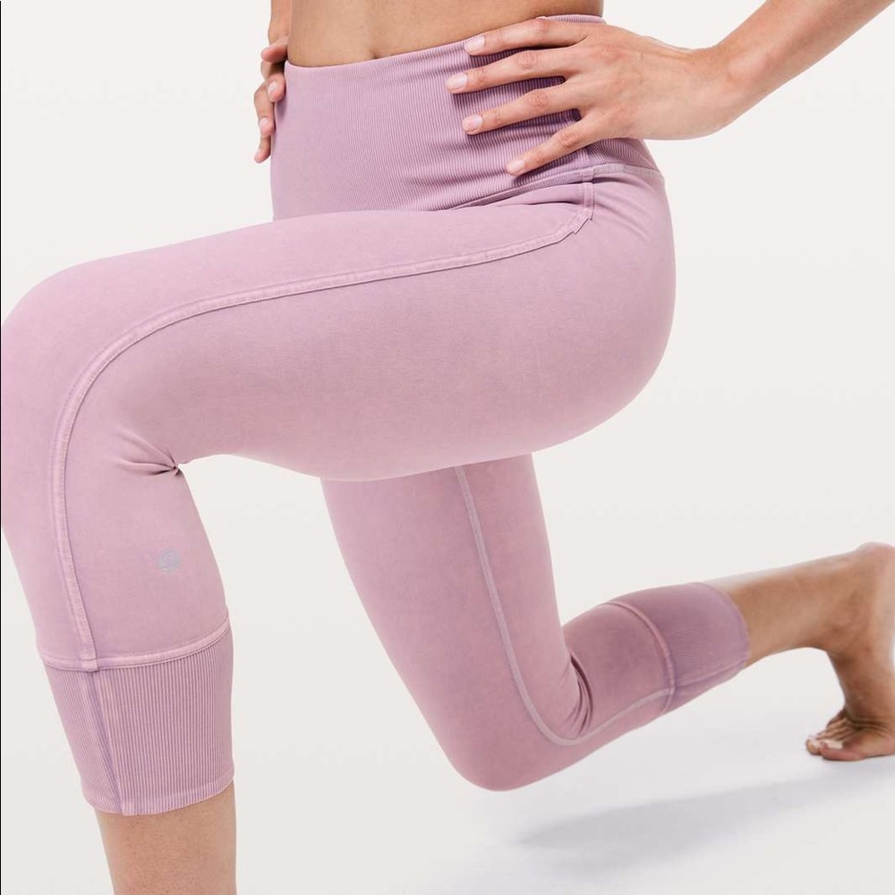 Lululemon Wunder Under 23" ribbed to dye for limited edition.